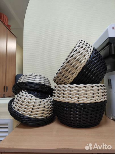 Кашпо Зефирка из ротанга