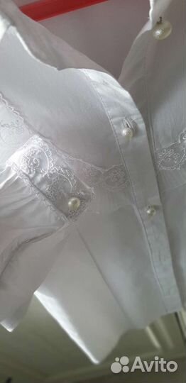 Нарядная школьная блузка рубашка