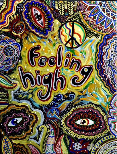Картина акрилом на холсте Feeling high