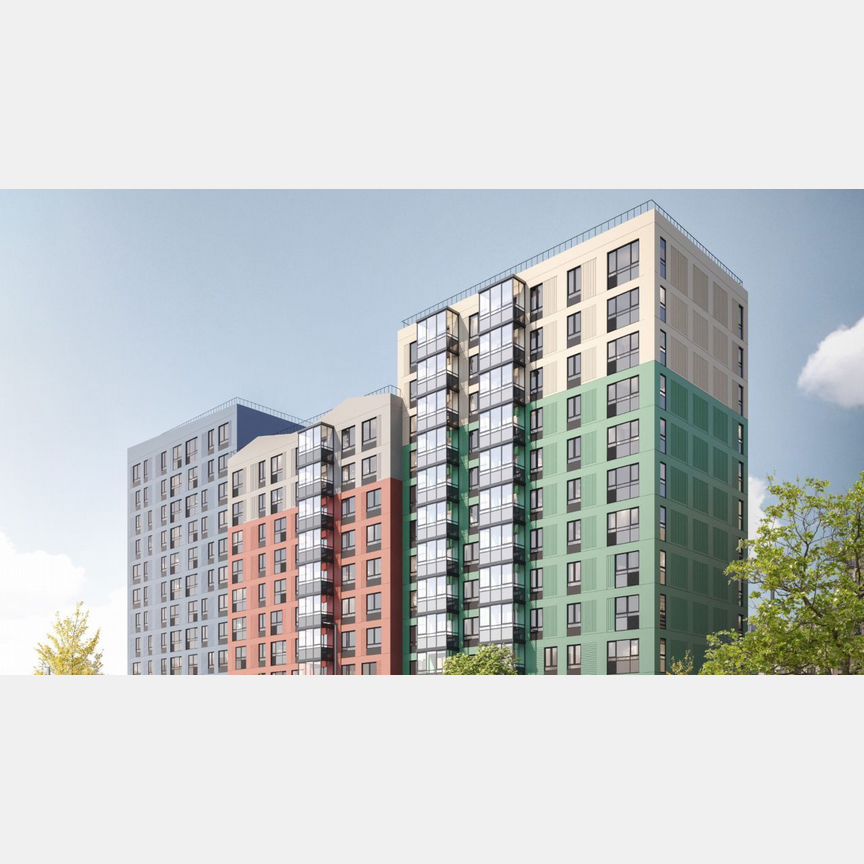 2-к. квартира, 55,8 м², 2/11 эт.