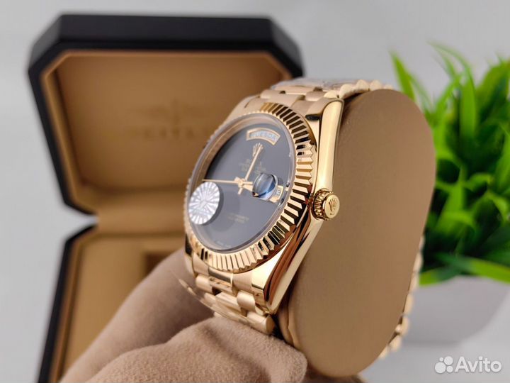 Часы мужские Rolex day date gold black