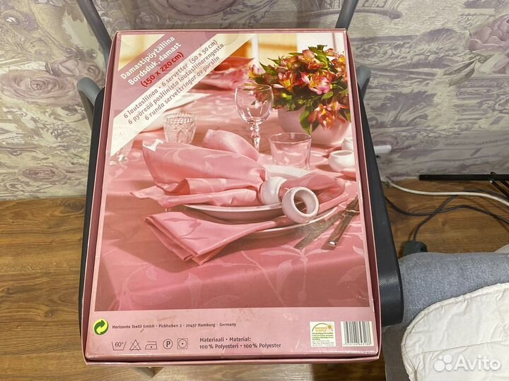 Скатерть + салфетки с кольцами Финляндия