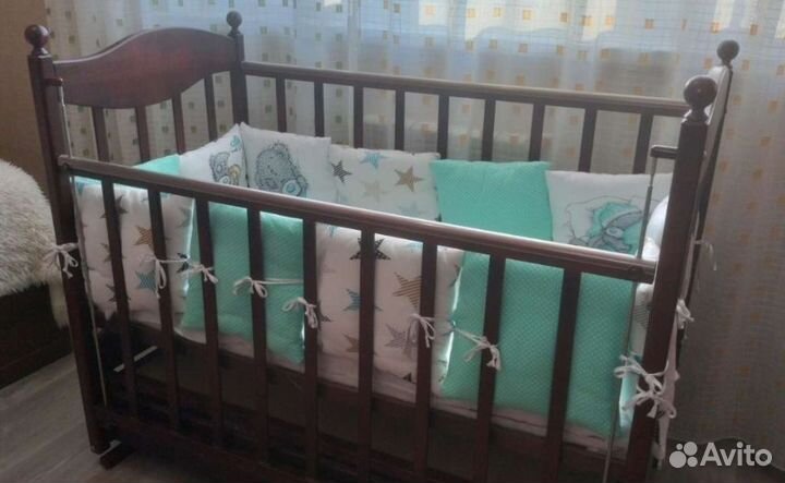 Мягкие бортики в кроватку