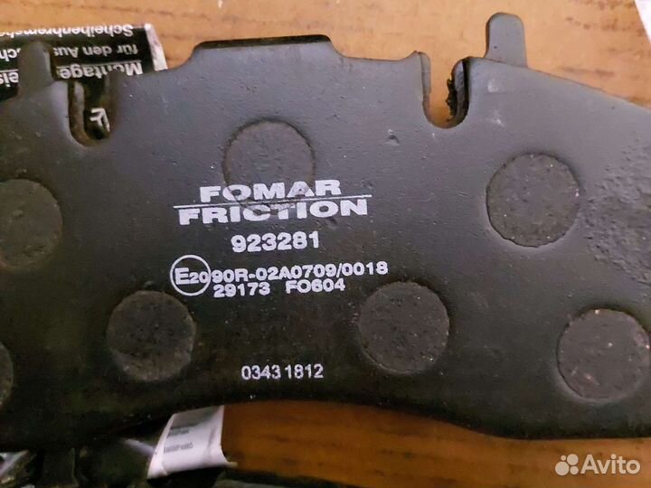 Тормозные колодки volvo renault