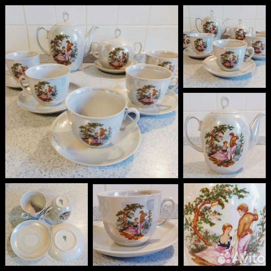 Чайные сервизы СССР. Дулево, лфз, Полонное, гдр