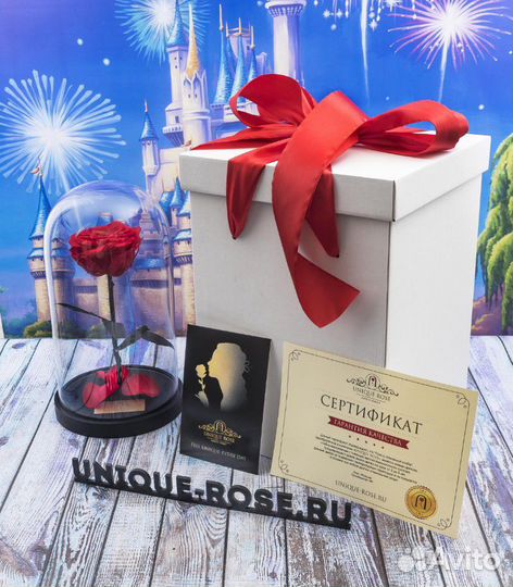 Живая роза в колбе Пенза