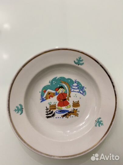 Тарелка Дулево Емеля с щукой 1шт