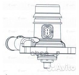 Термостат с ниж. крышкой для а/м Opel Astra J