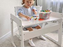 Новый детский стул и стол комплект детской мебели