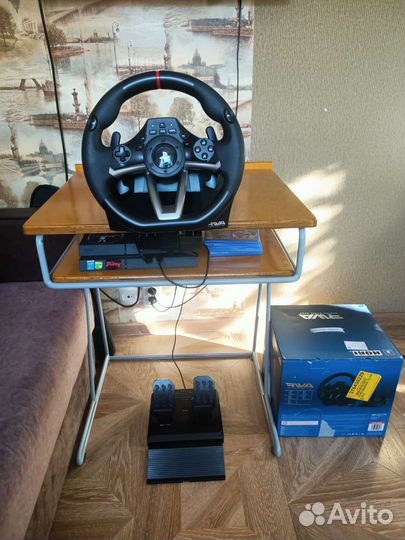 Руль для ps4/pc Hori racing wheel apex (RWA)