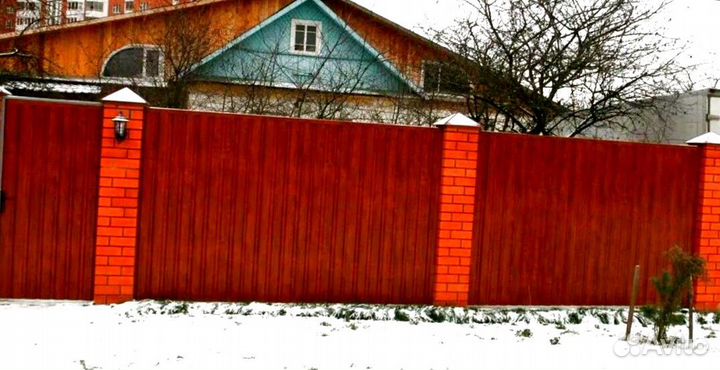 Забор металлический качественно работа по договору