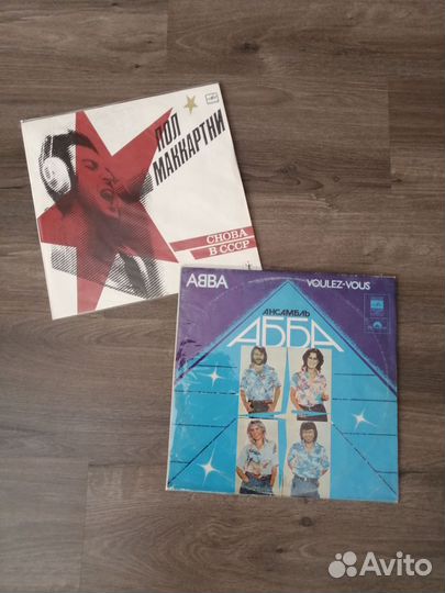 Виниловые пластинки abba, paul mccartney