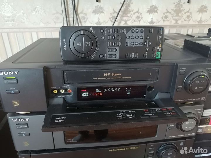 Видеомагнитофон sony hi fi