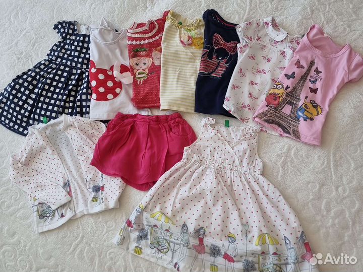 Пакет одежды на девочку 1 годик 80-86