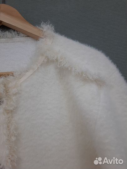 Кардиган накидка белая m