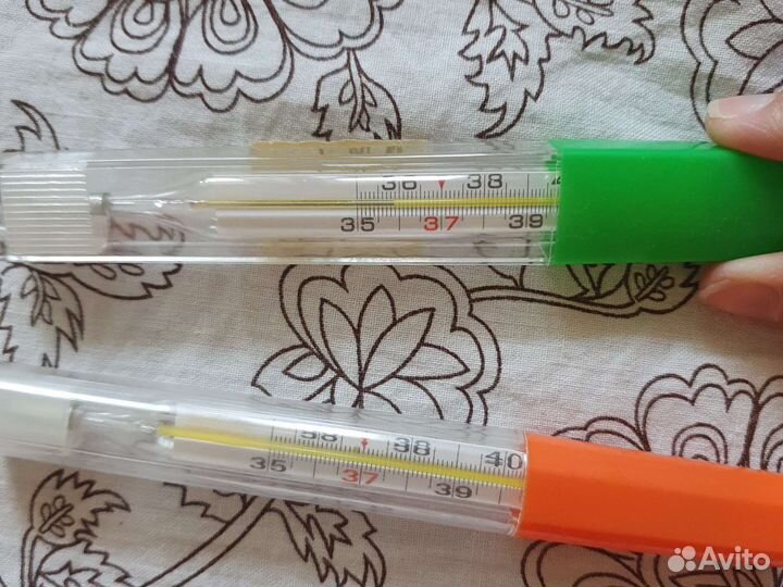 Градусники ртутные 2 шт в футляре