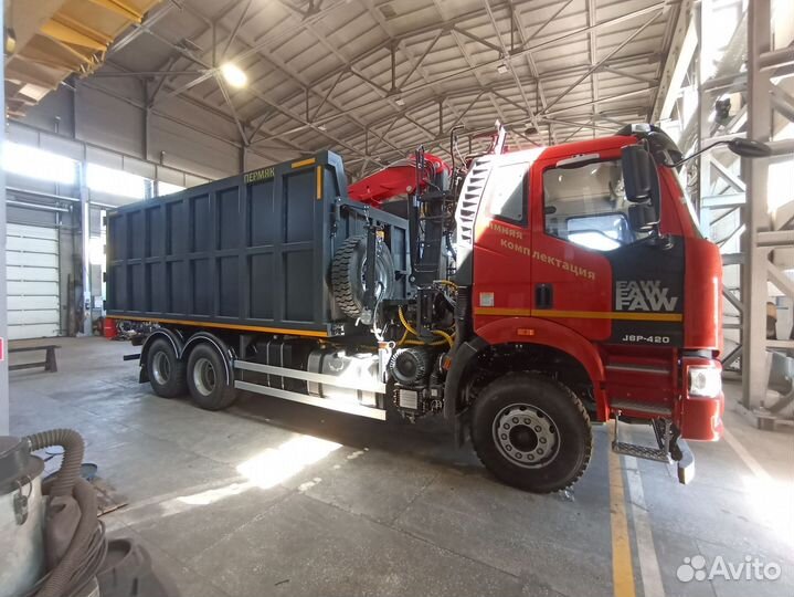 Ломовоз 30 м³ ПЗГТ на FAW 3250 с КМУ Велмаш-С, 2024