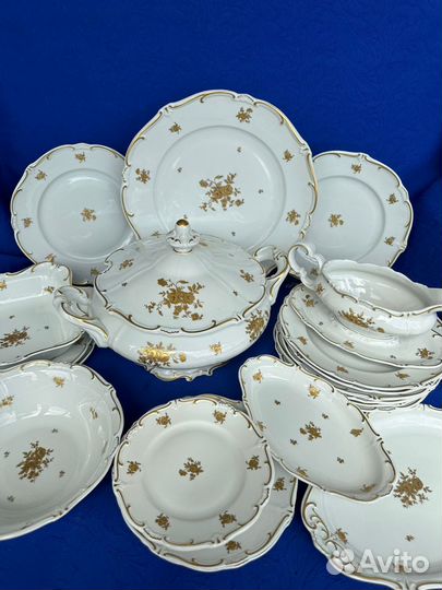 Сервиз столовый Веймар Золотая Роза