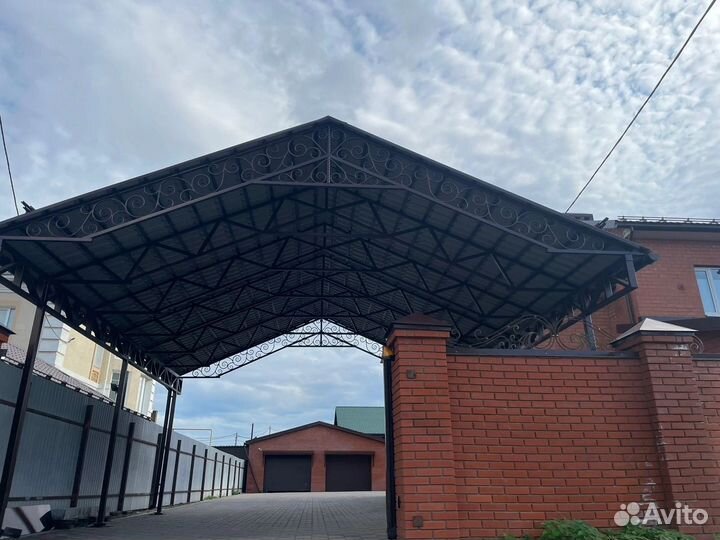 Навесы из профнастила