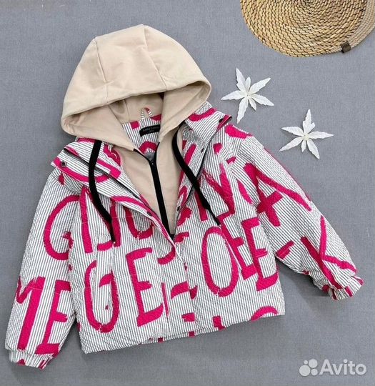 Стильная куртка для девочки, 116-140