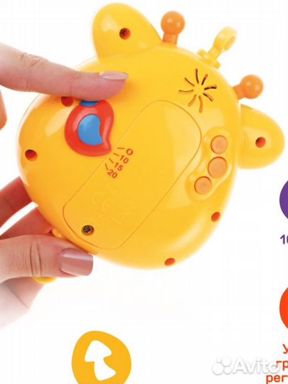 Музыкальная карусель на кроватку с игрушками