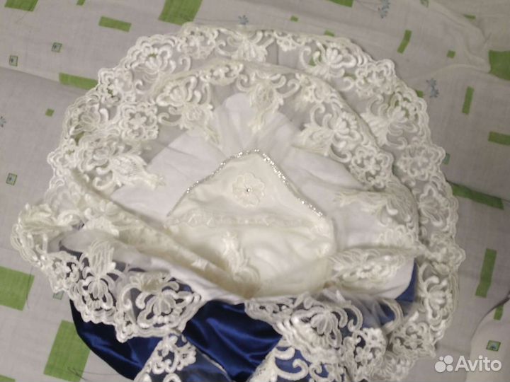 Конверт на выписку Бархатный для мальчика новый