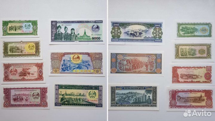 Азия наборы купюр