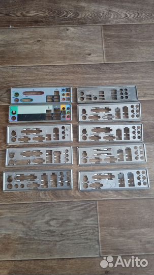 Материнская плата, процессоры, планки задние