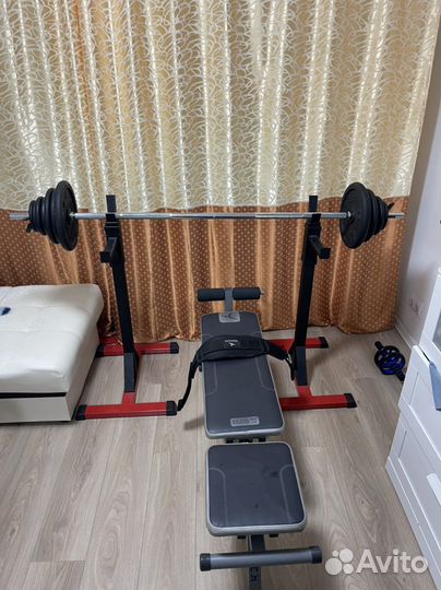 Штанга скамья стойки