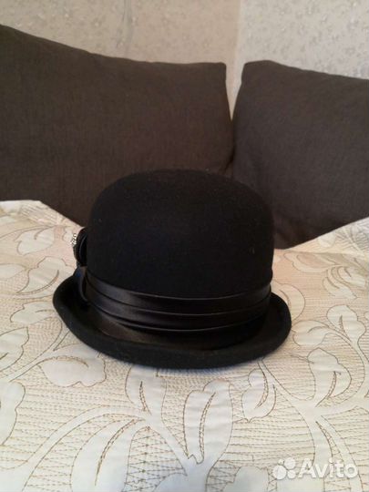 Шляпа женская черная