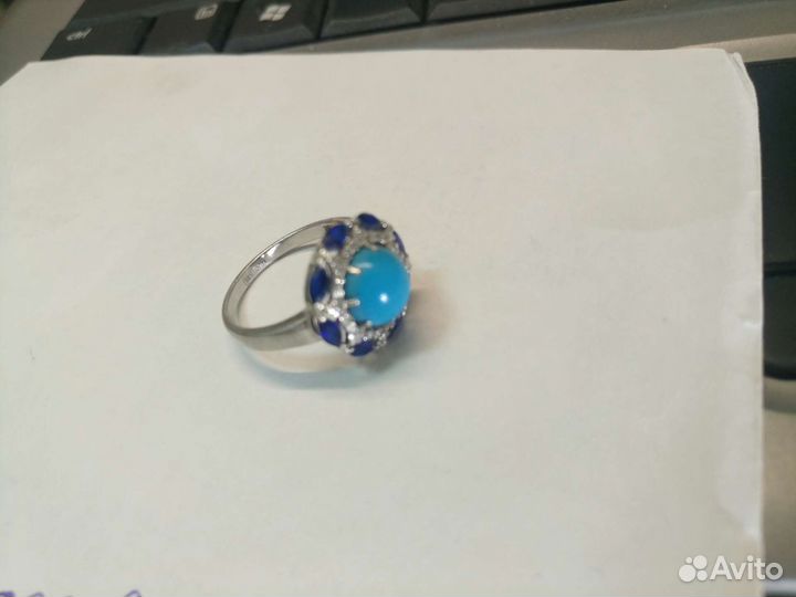 Серебрянное кольцо разм 18.5