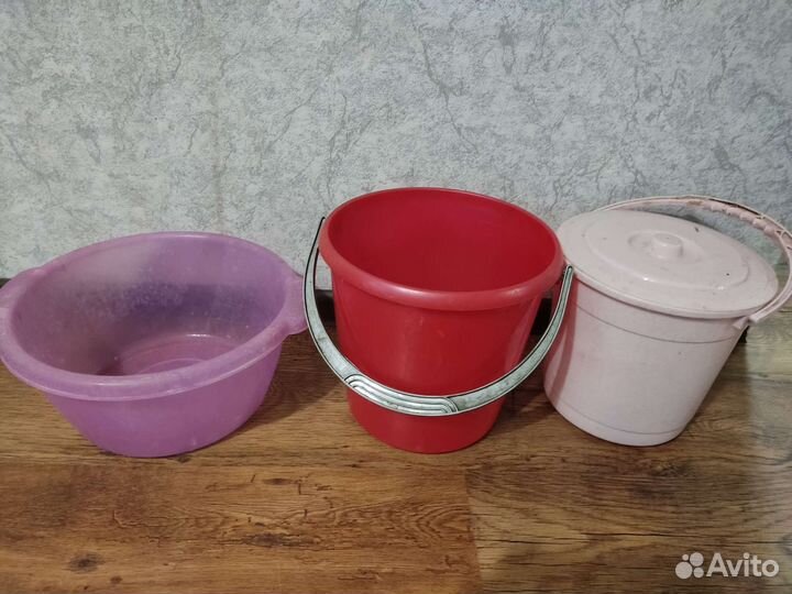 Ведра и таз