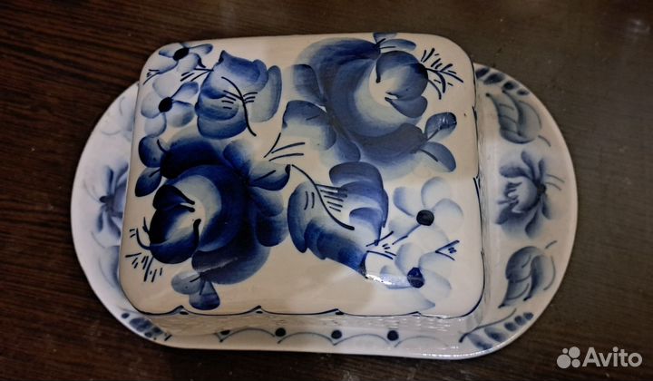 Масленка гжель