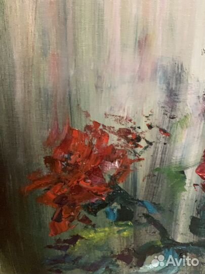 Картина «Розы в саду»