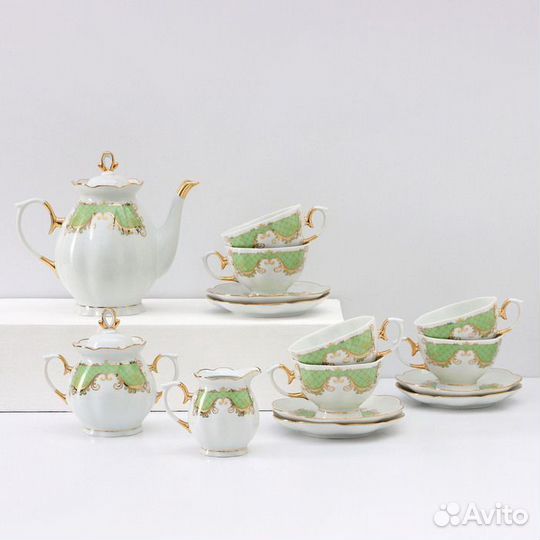 Сервиз чайный фарфоровый 'Симфония', 15 предметов