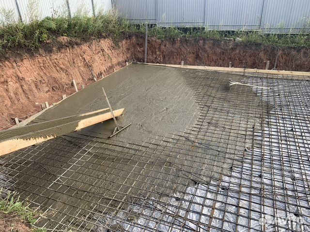 Бетонные работы плитный фундамент, ростверк в Красноярске | Услуги | Авито