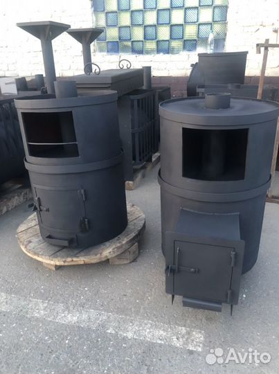 Банная печь с баком