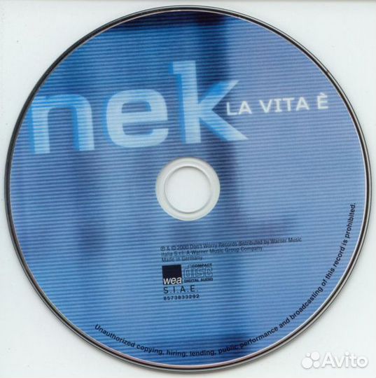 Nek - La Vita E (1 CD)