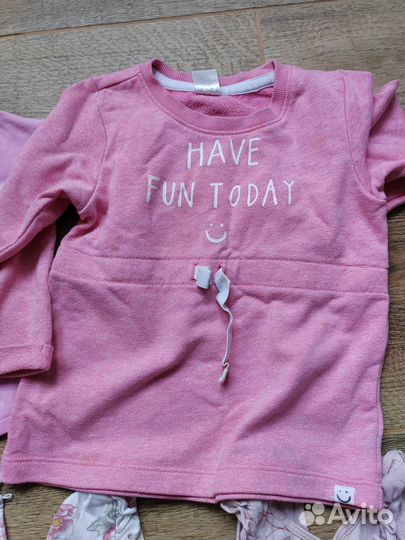 Вещи пакетом на девочку 80-86