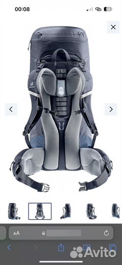 Новый рюкзак Deuter Aircontact Lite 50+10