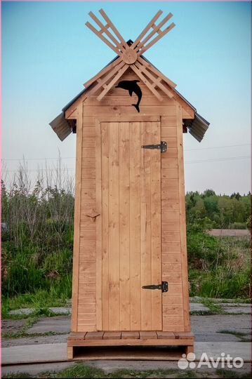 Дачный туалет деревянный HME555