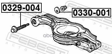 Болт с эксцентриком honda odyssey F.D/T.H RA1