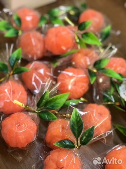 Мандаринки из мыла