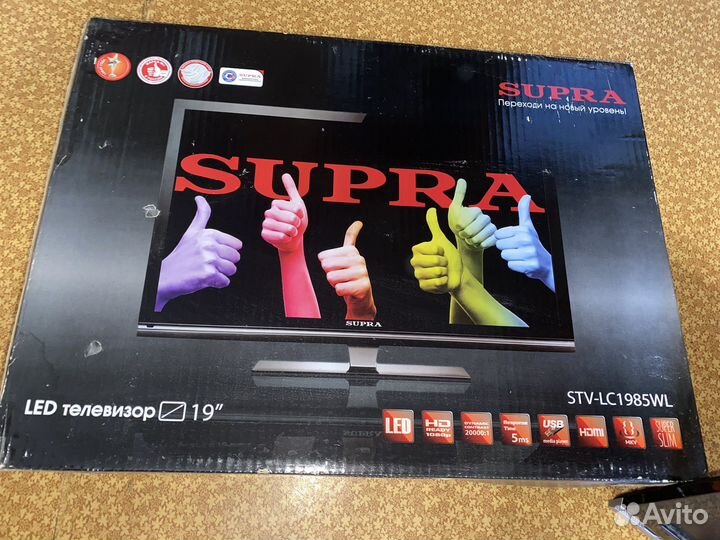 Телевизор supra LED 19 STV-LC 1985WL