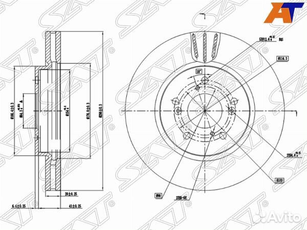 Диск тормозной honda CR-V