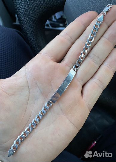 Серебряный браслет мужской 925