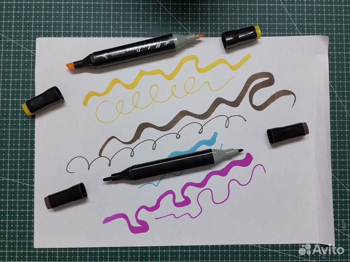 Маркеры для скетчинга, рисования. 60 цветов