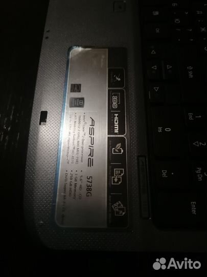 Ноутбук acer 5738g