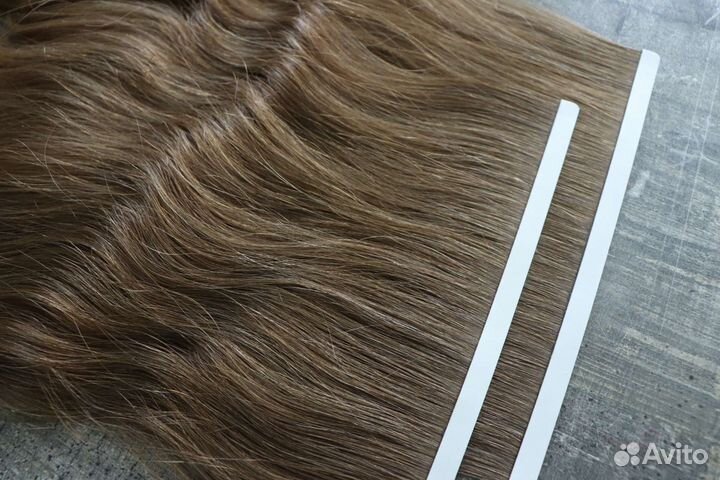 Натуральные волосы на лентах