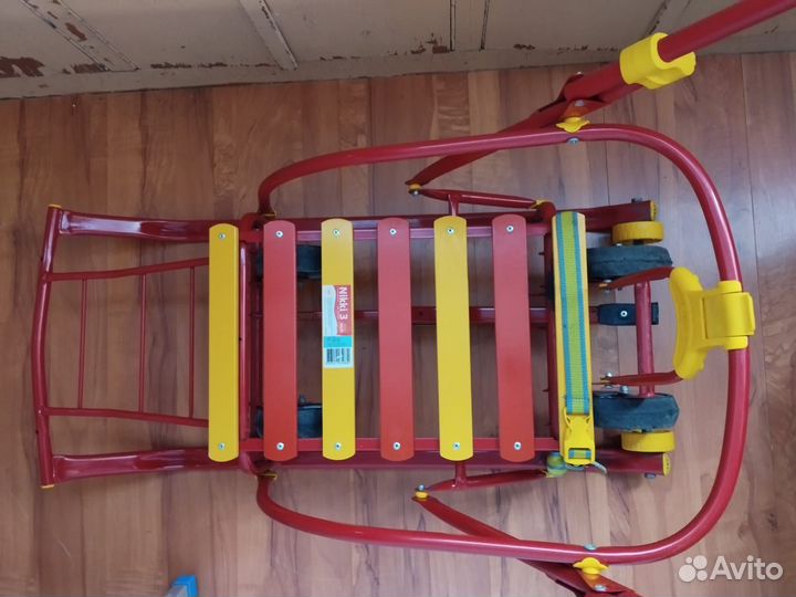 Детские санки с колесами складные Nikki 3